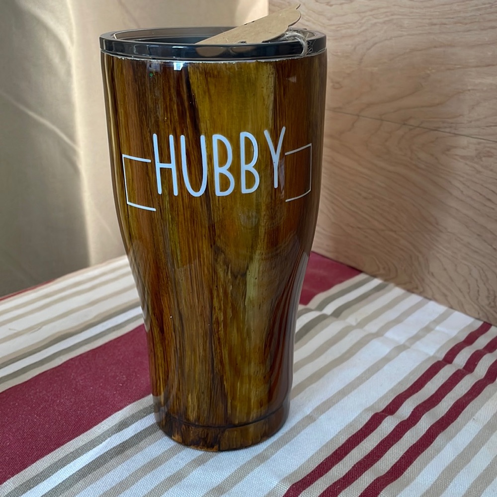 Wood Grain Hubby 30oz tumbler
